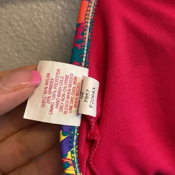 Xhilaration- teal string bikini triangle top- Size medium - Picture 5 of 6